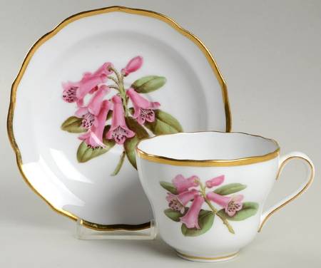 Rhododendron 2" Flat Cup & Saucer Set