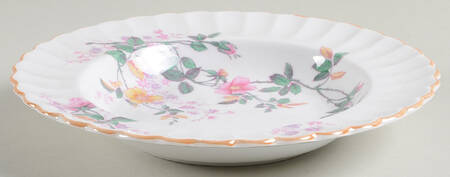 Roberta Orange (Scalloped) Rim Soup Bowl