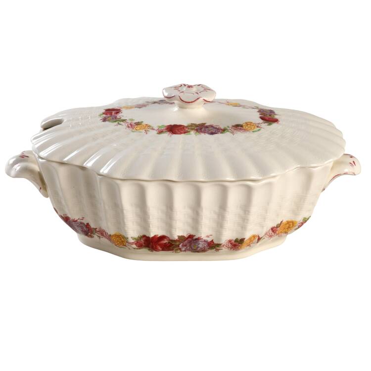 Rose Briar Sauce Boat & Lid