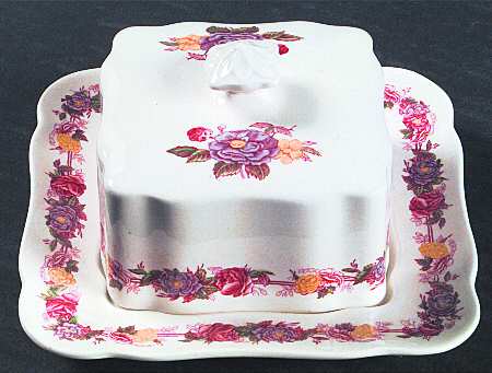 Rose Briar Square Covered Butter