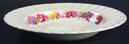 Rose Briar Large Rim Soup Bowl