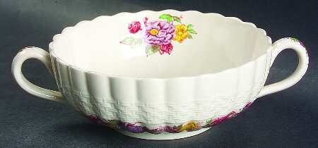 Rose Briar Flat Cream Soup Bowl