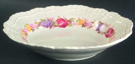 Rose Briar 8" Scalloped Bowl