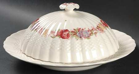 Rose Briar Muffin Dish & Lid