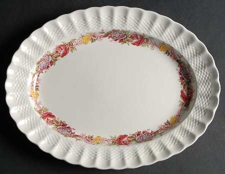 Rose Briar 12" Oval Serving Platter