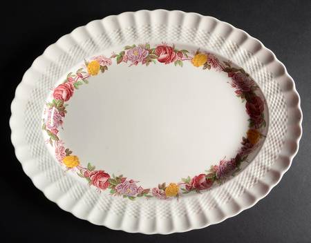 Rose Briar 16" Oval Serving Platter