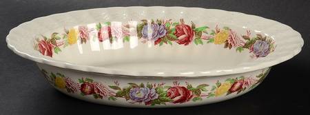 Rose Briar 10" Oval Vegetable Bowl