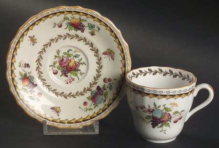 Rockingham Footed Demitasse Cup & Saucer Set