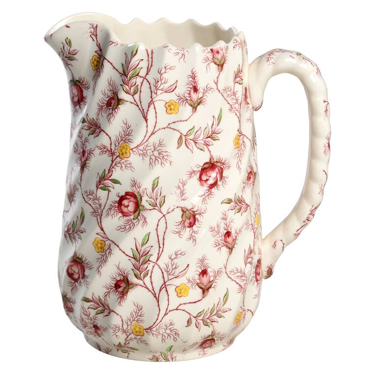 Rosebud Chintz (2-8401, Pink Vine) 32 Oz Pitcher