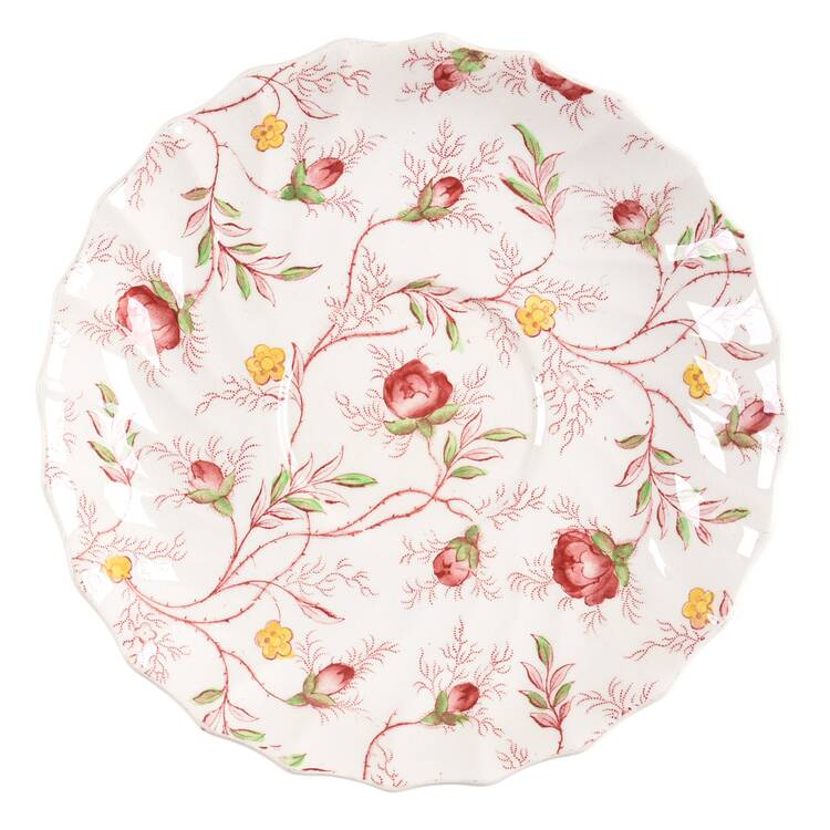 Rosebud Chintz (2-8401, Pink Vine) Saucer for Footed Cup
