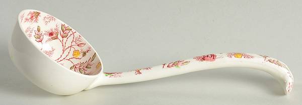 Rosebud Chintz (2-8401, Pink Vine) Tureen Ladle