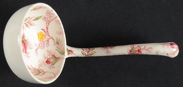 Rosebud Chintz (2-8401, Pink Vine) Gravy Ladle Solid Piece