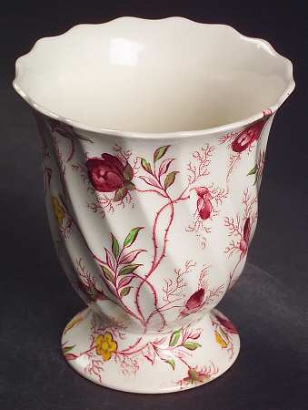 Rosebud Chintz (2-8401, Pink Vine) 3" Vase