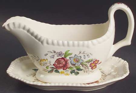 Romney (Gadroon Shape) Gravy Boat & Underplate