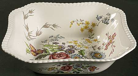 Romney (Gadroon Shape) 9" Square Vegetable Bowl