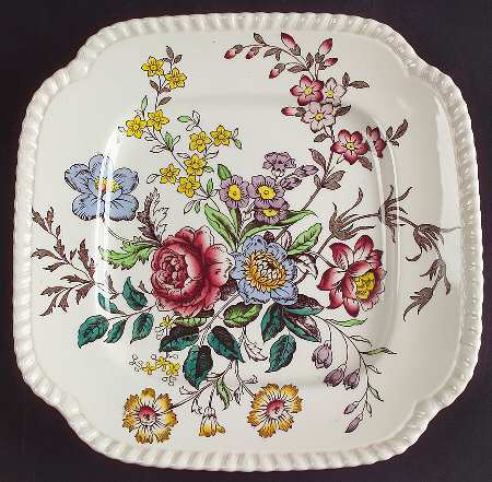 Romney (Gadroon Shape) Square Salad Plate