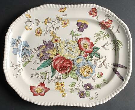 Romney (Gadroon Shape) 15" Oval Serving Platter