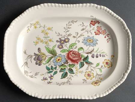 Romney (Gadroon Shape) 12" Oval Serving Platter