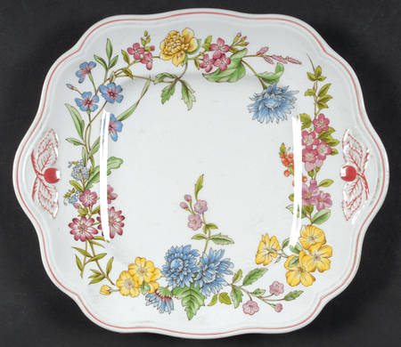 Romany Square Handled Cake Plate