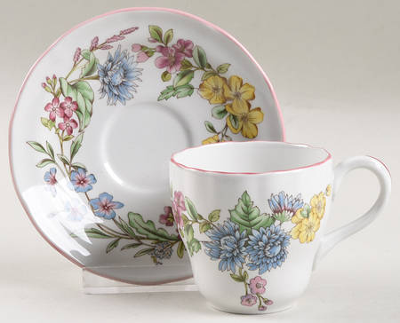 Romany Flat Demitasse Cup & Saucer Set