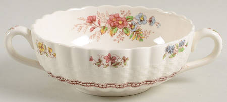 Rosalie Footed Cream Soup Bowl