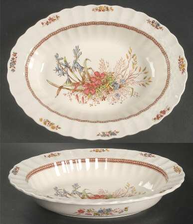 Rosalie 9" Oval Vegetable Bowl