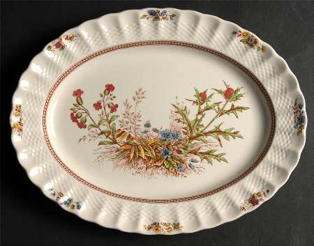 Rosalie 12" Oval Serving Platter