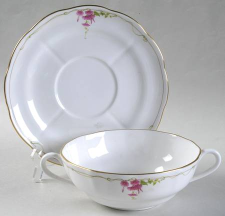 Rosetti Flat Cream Soup Bowl & Saucer Set