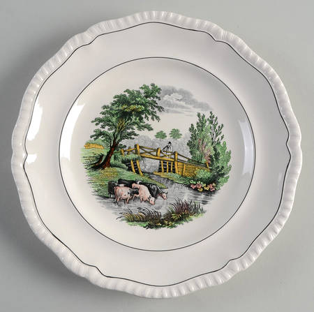 Rural Scenes Luncheon Plate