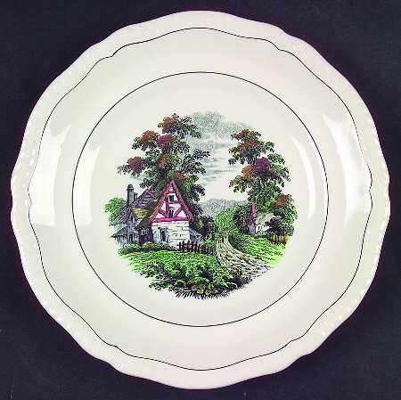 Rural Scenes Salad Plate