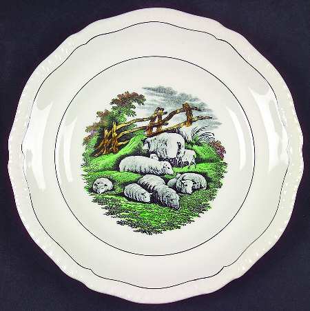 Rural Scenes Salad Plate