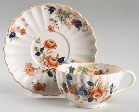 Old Clovelly Flat Cup & Saucer Set