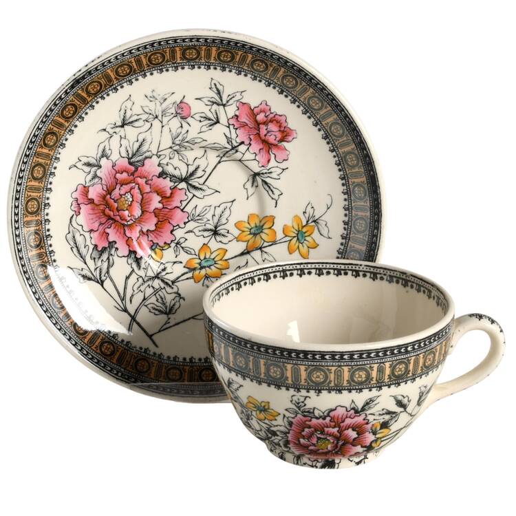 S1887 Footed Cup & Saucer Set