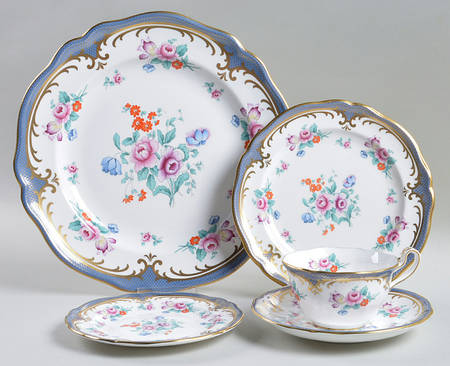 Savoy Blue 5 Piece Place Setting