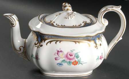 Savoy Blue Teapot & Lid