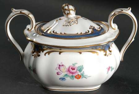 Savoy Blue Sugar Bowl & Lid