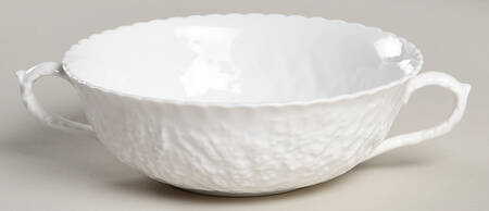 Savoy White (No Trim) Flat Cream Soup Bowl