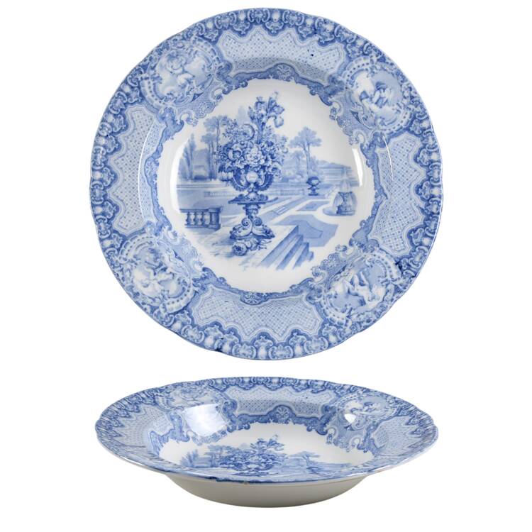 Seasons Blue 9" Round Vegetable Bowl