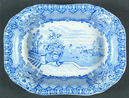 Seasons Blue 9" Oval Vegetable Bowl