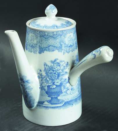 Seasons Blue Individual Chocolate Pot & Lid