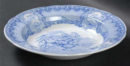 Seasons Blue Rim Soup Bowl
