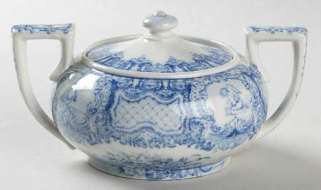 Seasons Blue Mini Sugar Bowl & Lid