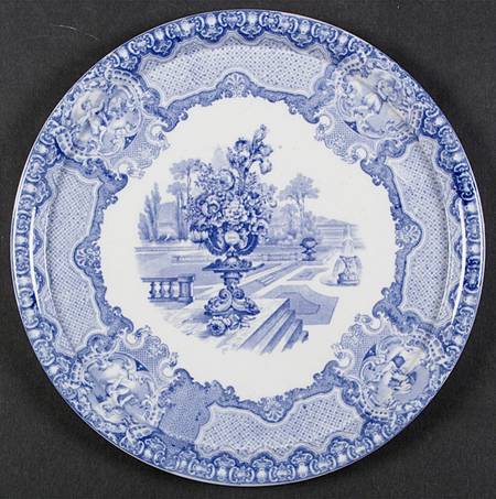 Seasons Blue Cake Plate