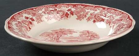 Severn Red Rim Soup Bowl