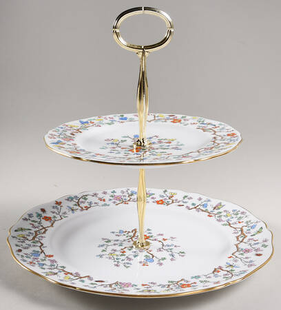 Shanghai 6 5/8"-10"  2 Tiered Serving Tray (Dp, Sp) HC