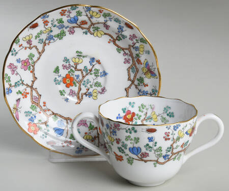 Shanghai Footed Bouillon Cup & Saucer