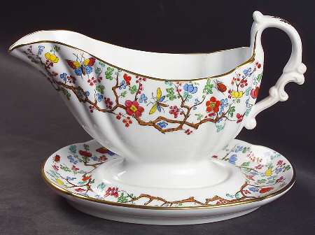 Shanghai Gravy Boat with Attached Underplate
