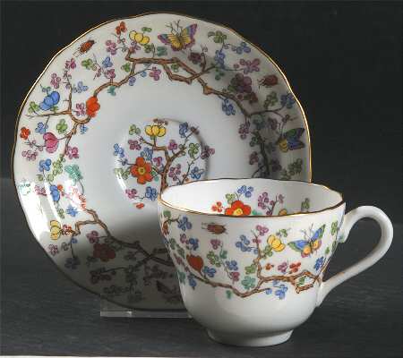 Shanghai Footed Cup & Saucer Set