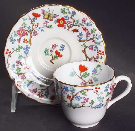 Shanghai Flat Demitasse Cup & Saucer Set