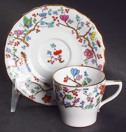 Shanghai Flat Demitasse Cup & Saucer Set